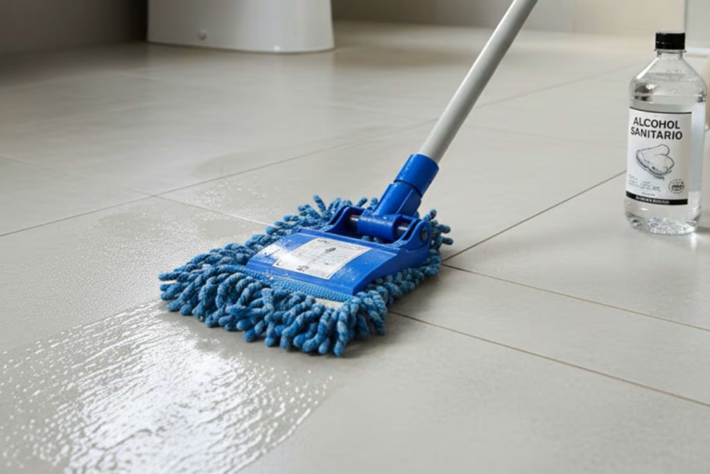 Limpar o chão da casa de banho com álcool: para que serve e por que recomendam fazê-lo