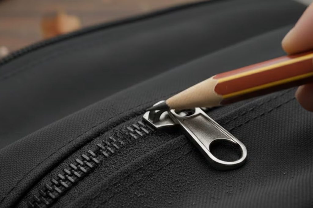 Poucos sabem: por que é bom esfregar um lápis num fecho quando ele emperra