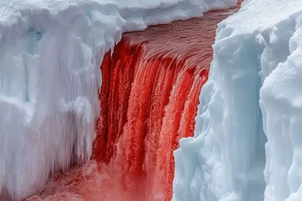 Cascatas sangrentas: como é o fenômeno surpreendente na Antártida que atrai a atenção dos cientistas há um século