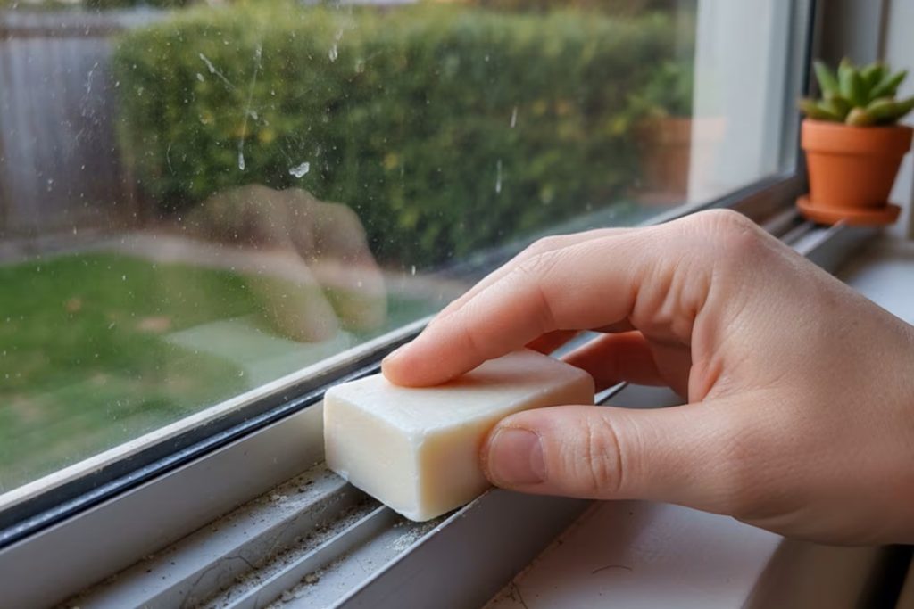Usar sabão branco nos trilhos das janelas: para que serve e por que é recomendado
