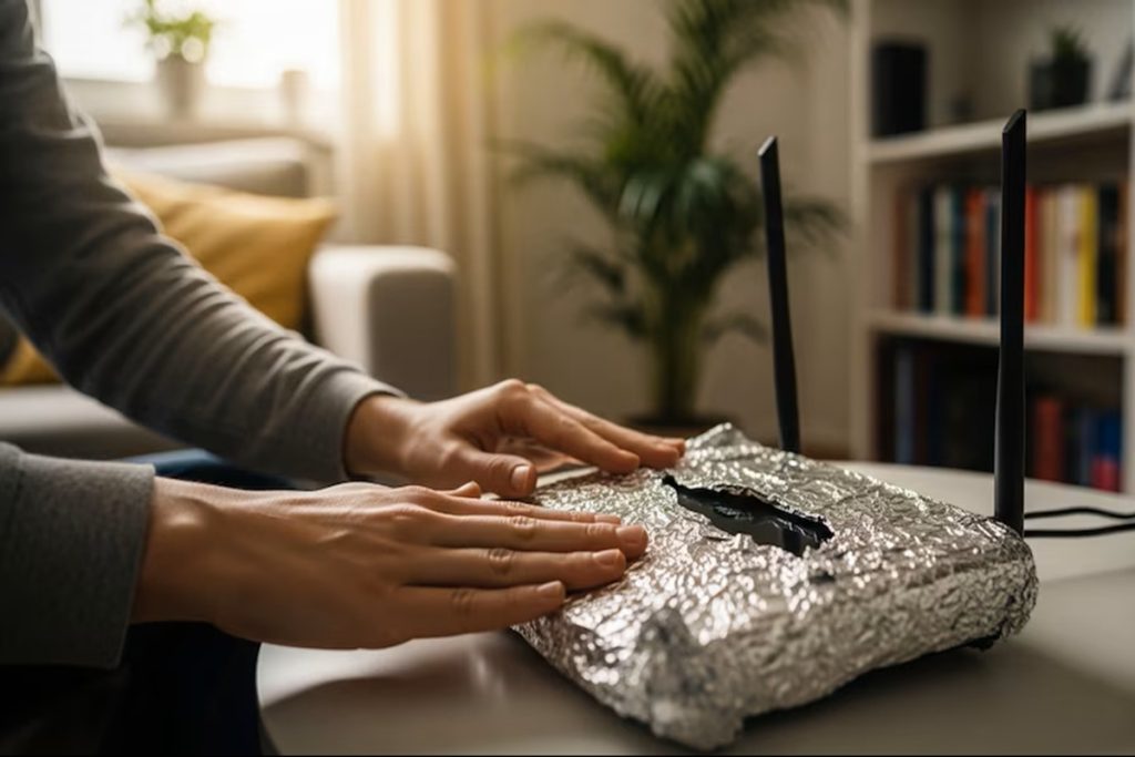 O que acontecerá se envolver o router WiFi com folha de alumínio: a Internet ficará melhor ou pior?