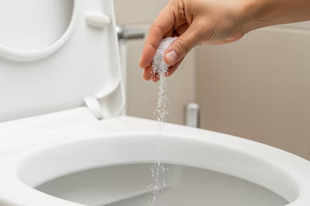 Jogar sal na sanita: por que é recomendável e com que frequência fazer isso